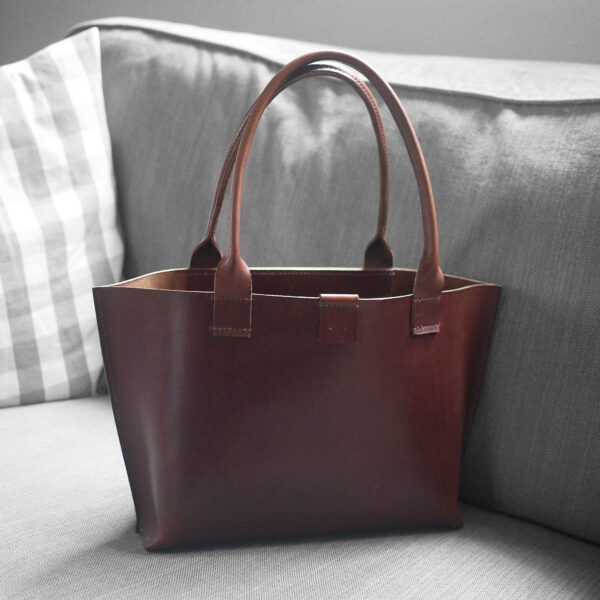 kasia leather tote bag